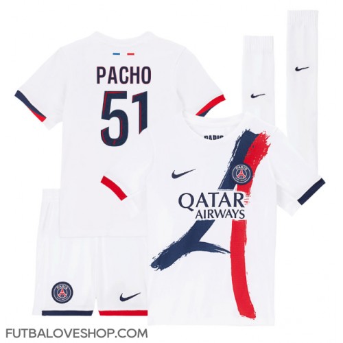 Dres Paris Saint-Germain Willian Pacho #51 Preč pre deti 2024-25 Krátky Rukáv (+ trenírky)